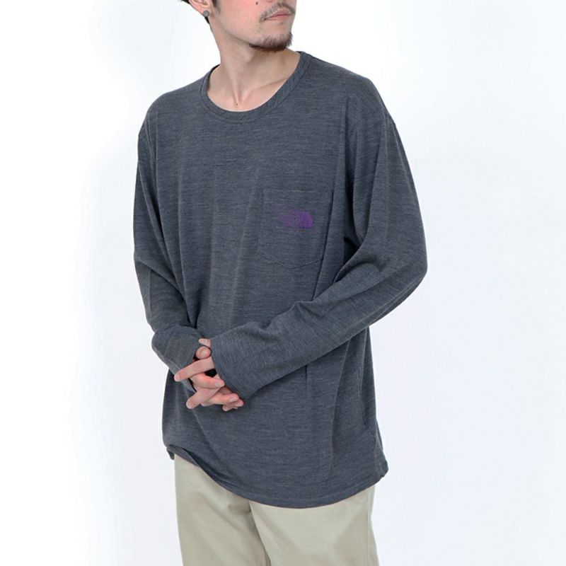 2023 THE NORTH FACE PURPLE LABEL Merino Field Long Sleeve Tee